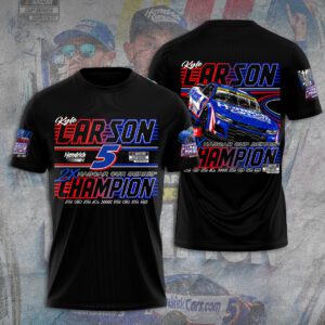 Kyle Larson 2025 NASCAR Cup Series Champion Unisex Performace T-Shirt KLCHAMP1038