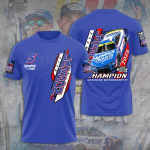 Kyle Larson 2025 NASCAR Cup Series Champion Unisex Performace T-Shirt KLCHAMP1040