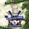 Los Angeles Dodgers 2025 World Series Champions Custom Shape 2-sided Acrylic Ornament CHAMP1042