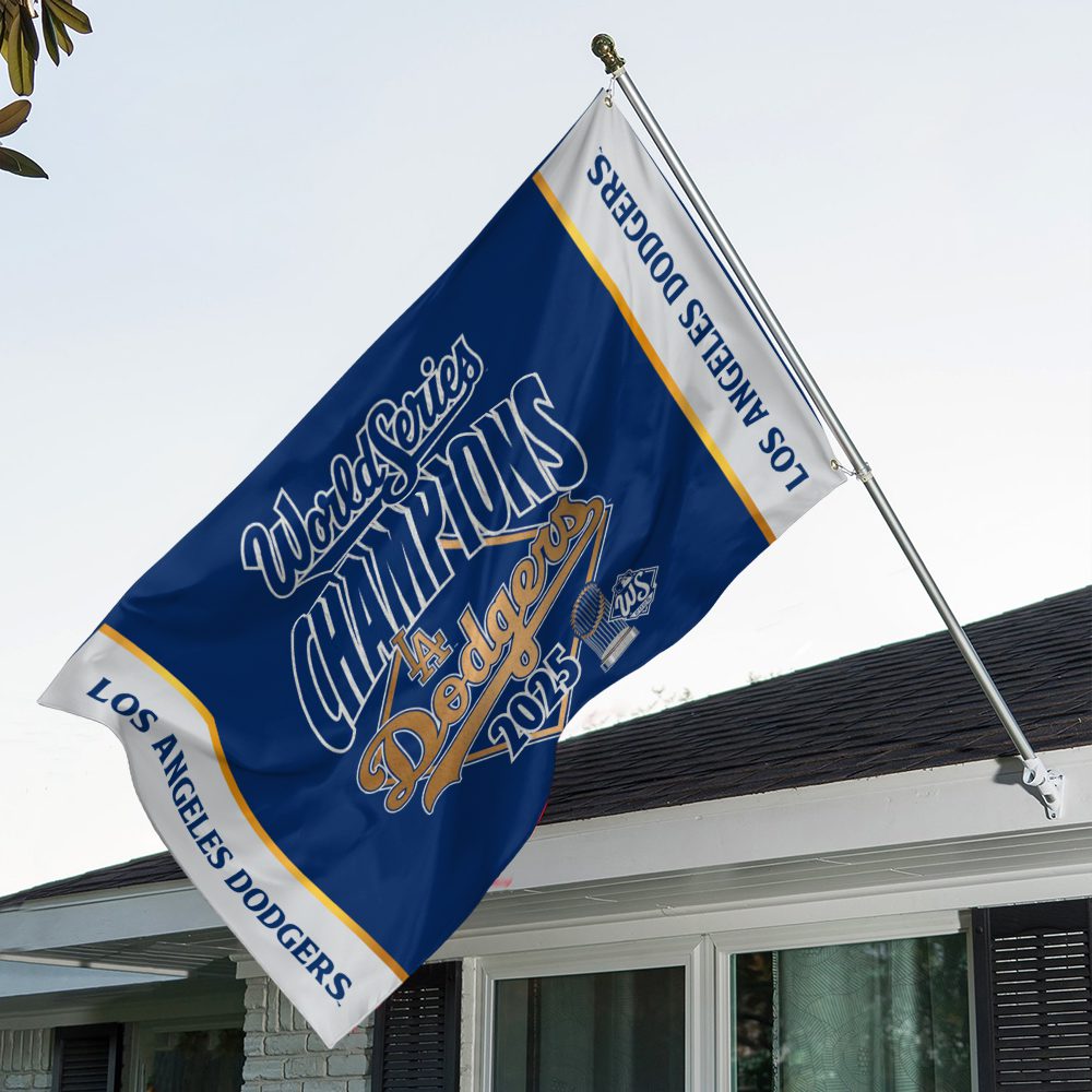 Los-Angeles-Dodgers-3D-Double-side-House-Flag-CHAMP1058 Los Angeles Dodgers 3D Double-side House Flag CHAMP1058