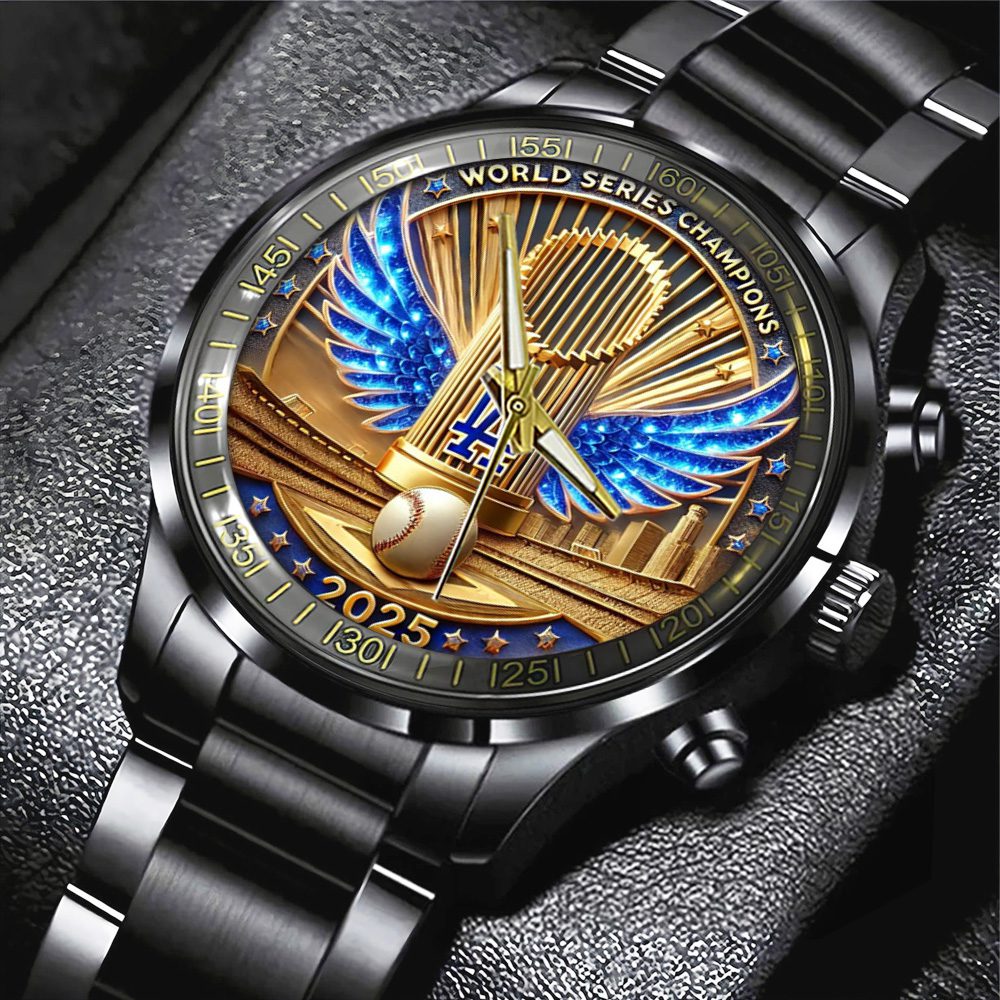 Los-Angeles-Dodgers-World-Series-2025-Black-Stainless-Steel-Watch-GIFT1026-1
