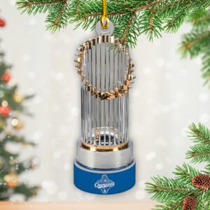 Los Angeles Dodgers World Series 2025 Custom Shape 2-sided Acrylic Ornament CHAMP1037