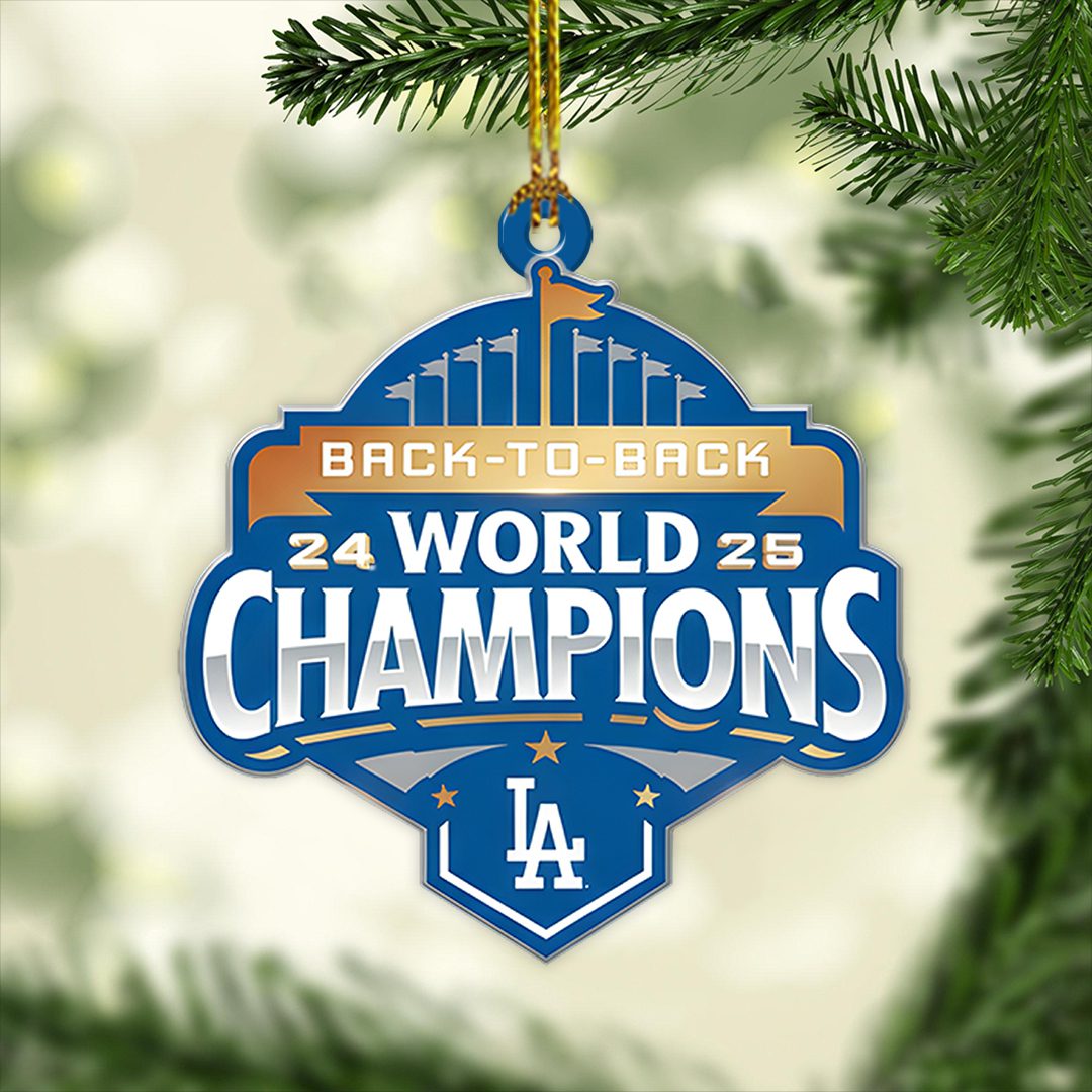 Los-Angeles-Dodgers-World-Series-2025-Custom-Shape-2-sided-Acrylic-Ornament-CHAMP1049-1