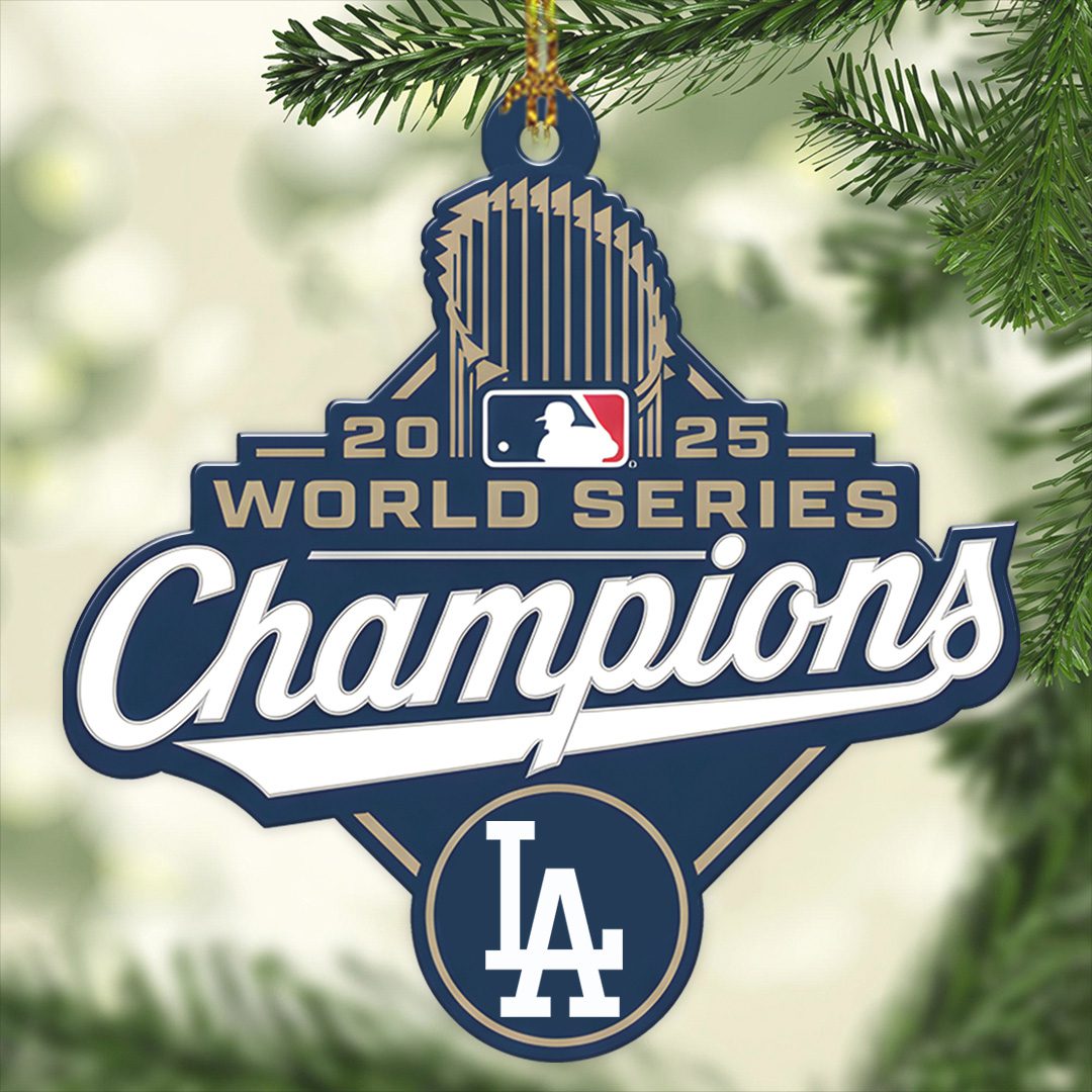 Los-Angeles-Dodgers-World-Series-2025-Custom-Shape-2-sided-Acrylic-Ornament-CHAMP1053-2