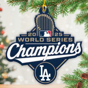 Los Angeles Dodgers World Series 2025 Custom Shape 2-sided Acrylic Ornament CHAMP1053