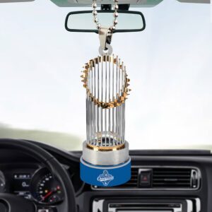 Los Angeles Dodgers World Series 2025 Custom shape 2-sided Acrylic Car Ornament CHAMP1036