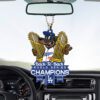 Los Angeles Dodgers World Series 2025 Custom shape 2-sided Acrylic Car Ornament CHAMP1051
