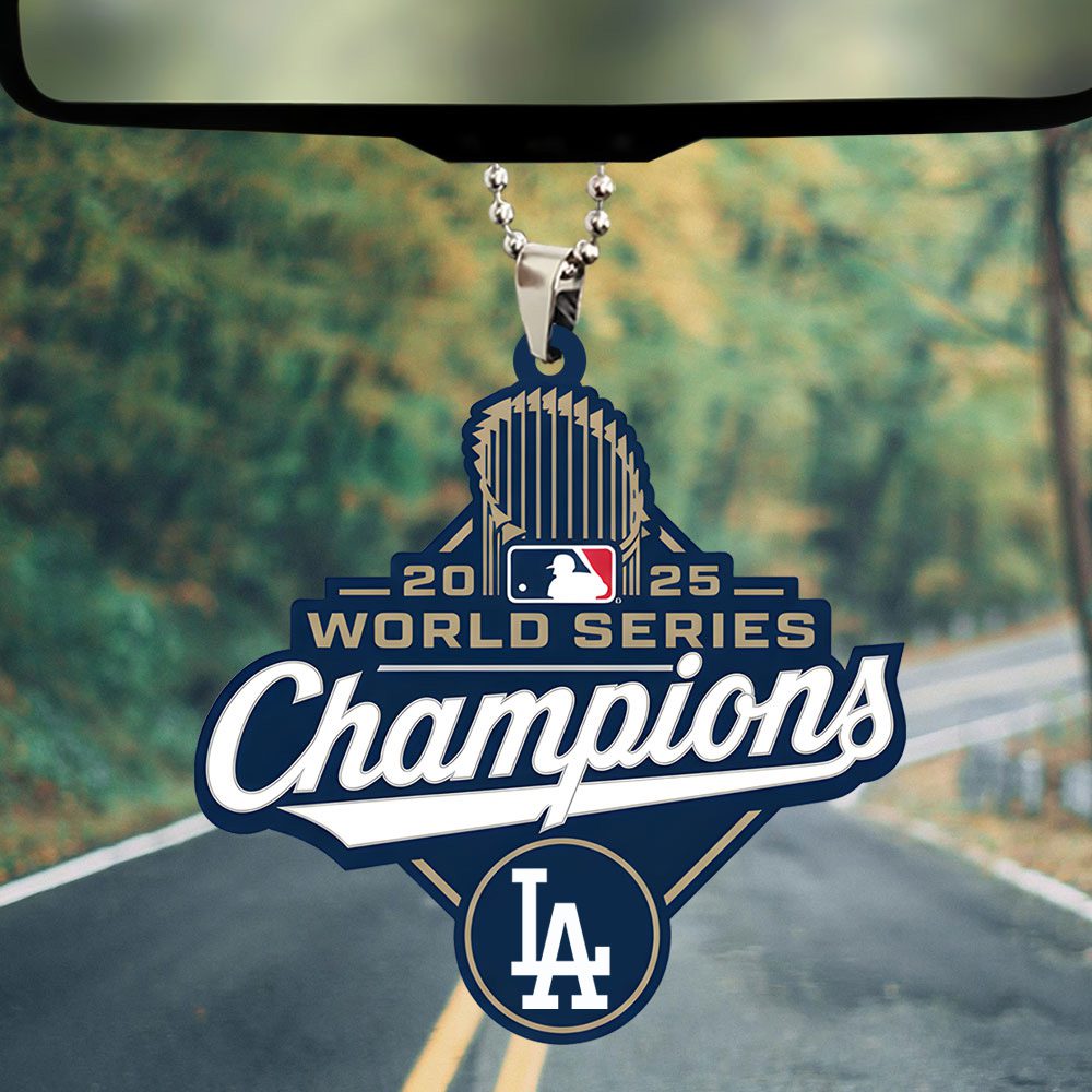 Los-Angeles-Dodgers-World-Series-2025-Custom-shape-2-sided-Acrylic-Car-Ornament-CHAMP1052-1