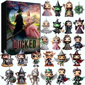 Magic of Wicked in 2025 Advent Calendar Acrylic Hanging Decor Box - Christmas Gift