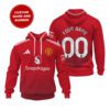 Manchester United Home Unisex Performance Hoodie 24/25 Season SCC1416