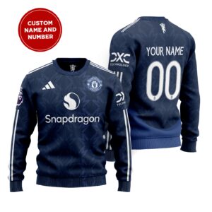 Manchester United Premier League 2024 Away Wool Sweater 23/24 Season SCC1433