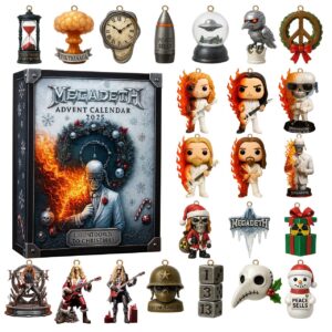 Megadeth Advent Calendar Acrylic Hanging Decor Box 2025