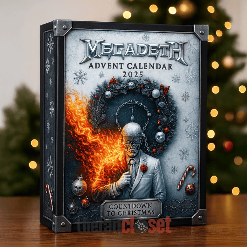 Megadeth Countdown To Christmas Advent Calendar 2025 Megadeth Countdown To Christmas Advent Calendar Acrylic Hanging Decor Box 2025