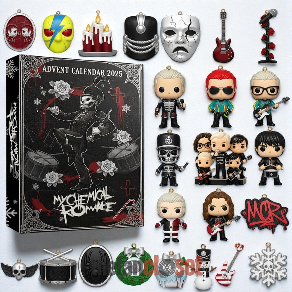 My Chemical Romance The Black Parade Advent Calendar 2025 My Chemical Romance The Black Parade Advent Calendar Acrylic Hanging Decor Box 2025