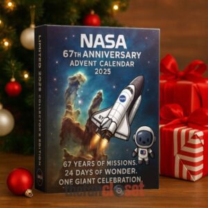 NASA 67th Anniversary Advent Calendar Acrylic Hanging Decor Box 2025