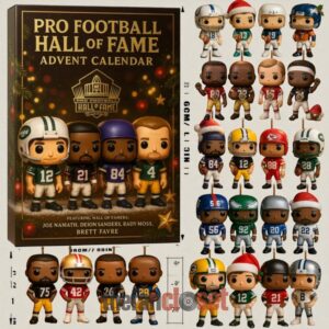 NFL Pro Football Hall of Fame Advent Calendar Acrylic Hanging Decor Box 2025