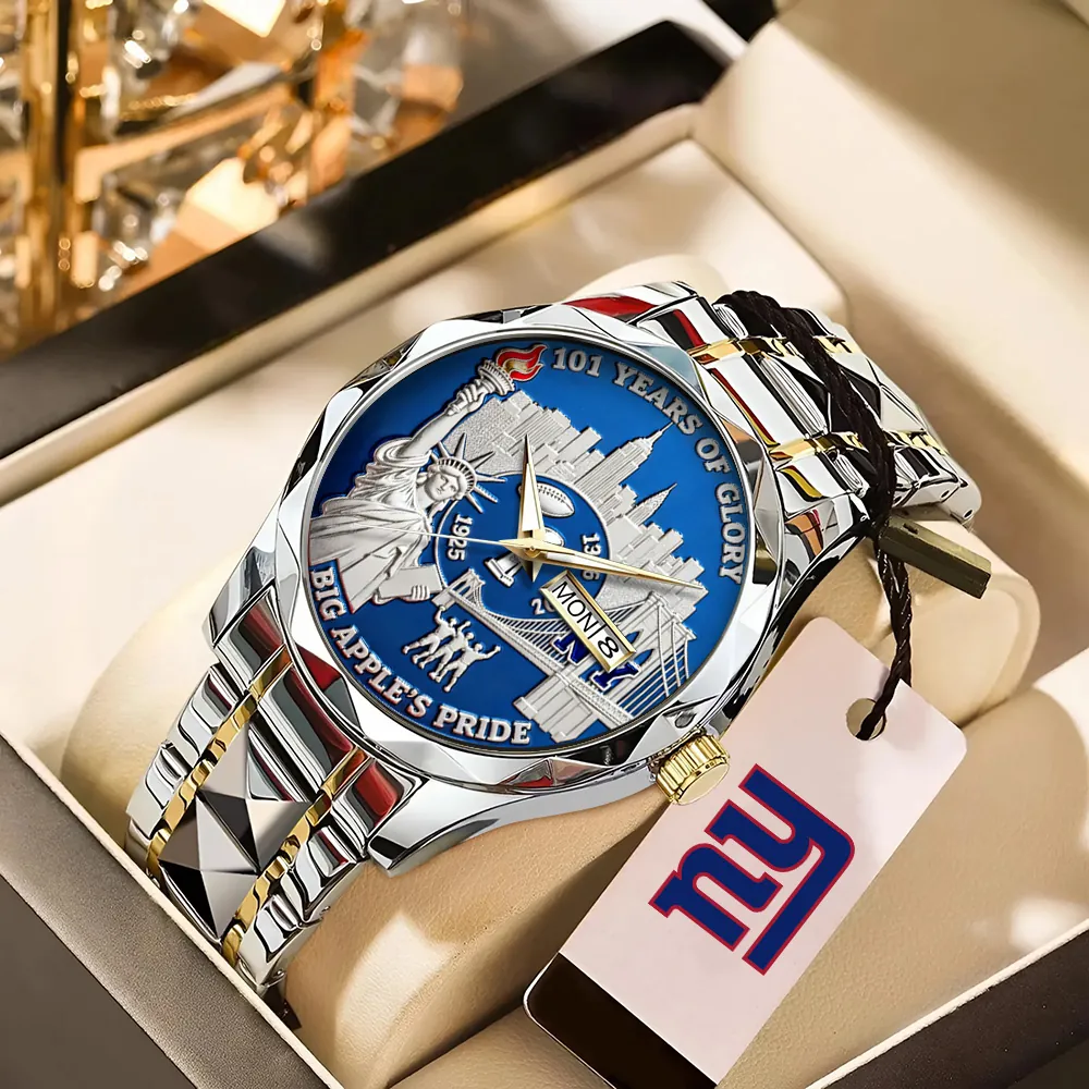 New York Giants 101st Anniversary Alloy Luxury Quartz Watch GIFT1007