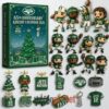 New York Jets 65th Anniversary Advent Calendar Acrylic Hanging Decor Box 2025