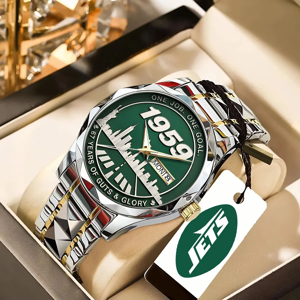 New York Jets 67th Anniversary Alloy Luxury Quartz Watch GIFT1011