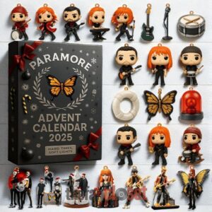 Paramore Hard Times Soft Lights Advent Calendar Acrylic Hanging Decor Box 2025