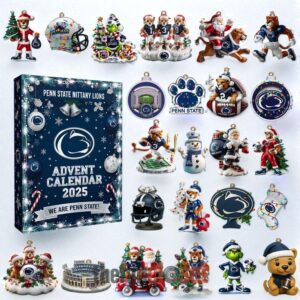 Penn State Nittany Lions We Are Penn State Advent Calendar Acrylic Hanging Decor Box 2025