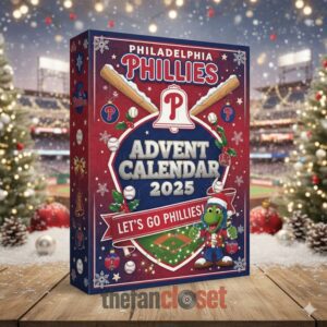 Philadelphia Phillies Let's Go Phillies Advent Calendar Acrylic Hanging Decor Box 2025
