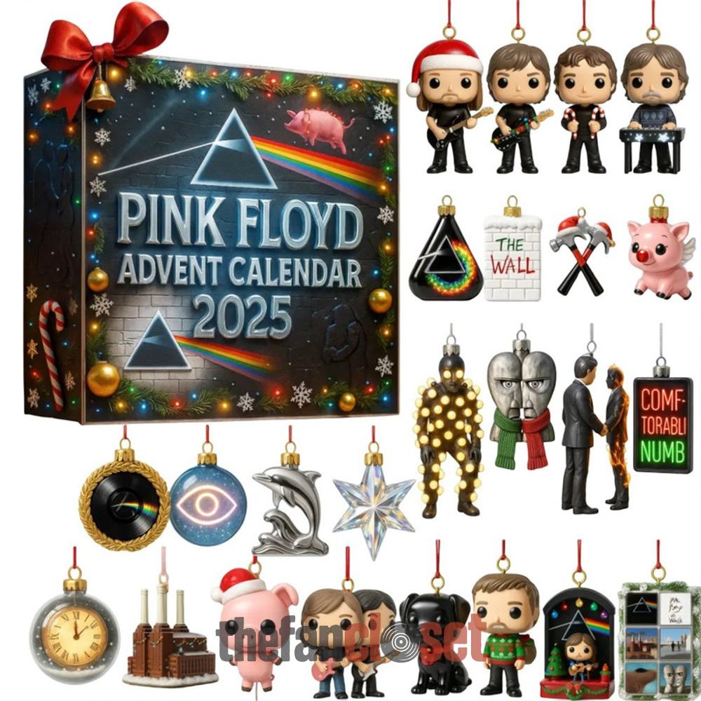 Pink Floyd Advent Calendar 2025 Pink Floyd Advent Calendar Acrylic Hanging Decor Box 2025