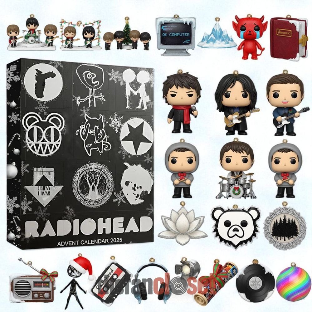 Radiohead Band Christmas 2025 Advent Calendar Radiohead Band Christmas 2025 Advent Calendar Acrylic Hanging Decor Box