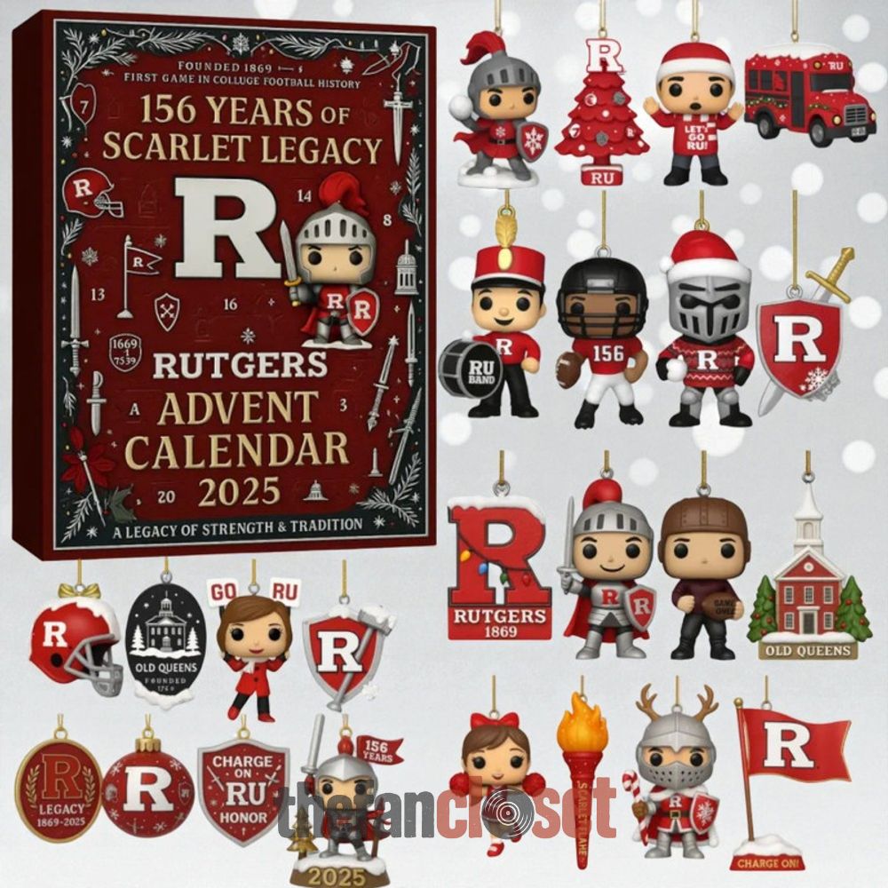 Rutgers Scarlet Knights 156th Anniversary Advent Calendar Rutgers Scarlet Knights 156th Anniversary Advent Calendar Acrylic Hanging Decor Box