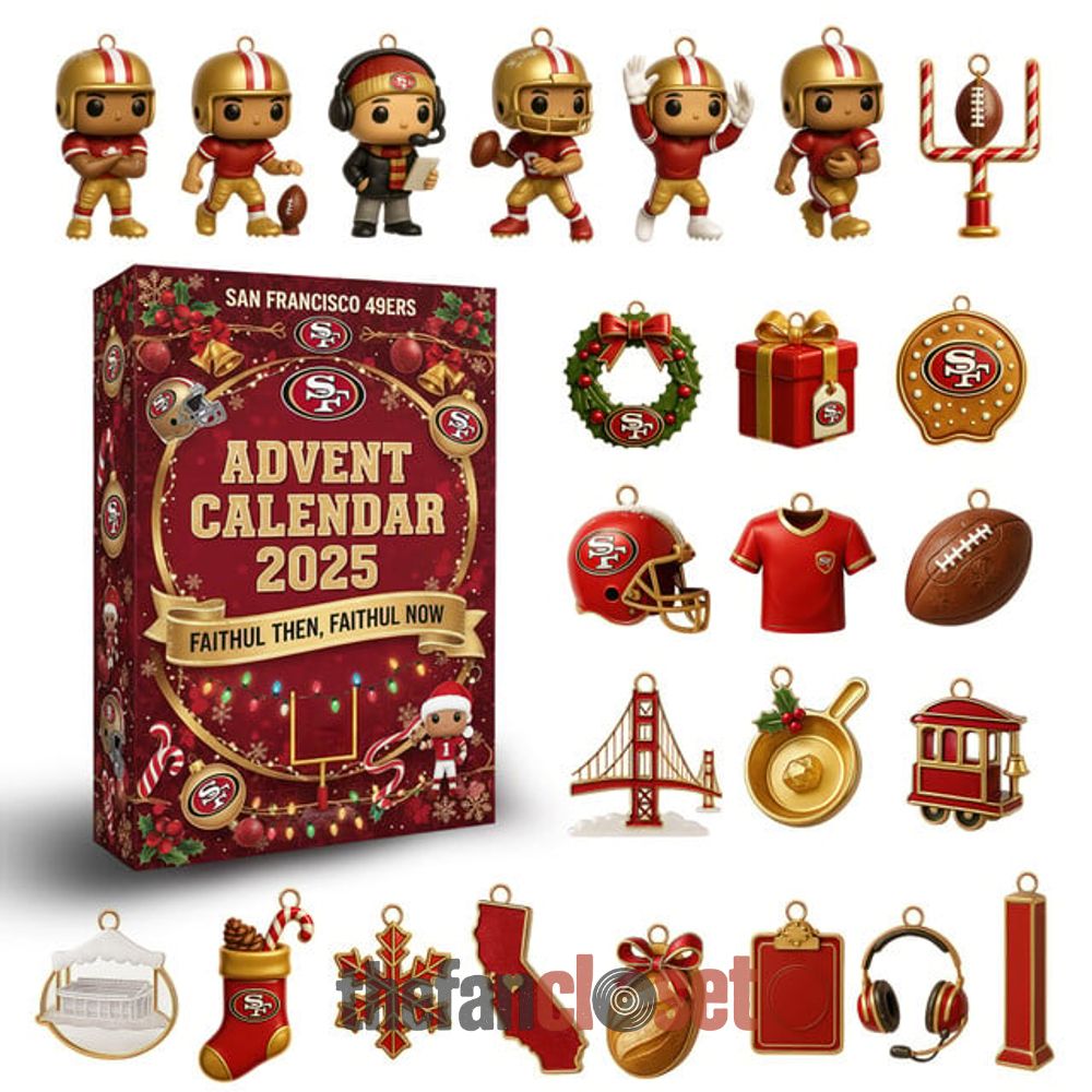 San Francisco 49ers Faithful Then Faithul Now Advent Calendar 2025