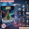 Sci-fi Brick Figure Advent Calendar Acrylic Hanging Decor Box Space Movie Ornaments 24 Days of Xmas Minifigure Decor