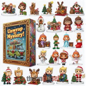 Scooby-Doo Unwrap The Mystery Advent Calendar Acrylic Hanging Decor Box 2025