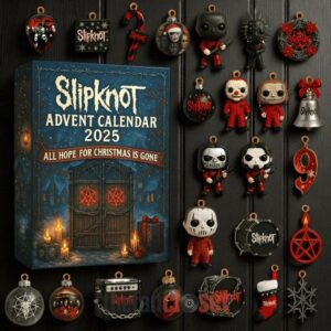 Slipknot All Hope For Christmas Is Gone Advent Calendar Acrylic Hanging Decor Box 2025