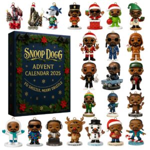 Snoop Dogg Advent Calendar Acrylic Hanging Decor Box 2025 - Fo Shizzle Merry Drizzle