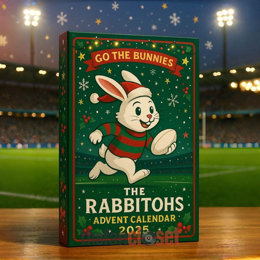 South Sydney Rabbitohs Go The Bunnies Advent Calendar 2025 South Sydney Rabbitohs Go The Bunnies Advent Calendar Acrylic Hanging Decor Box 2025