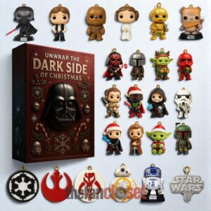 Star Wars Unwrap The Dark Side Of Christmas Advent Calendar Acrylic Hanging Decor Box 2025