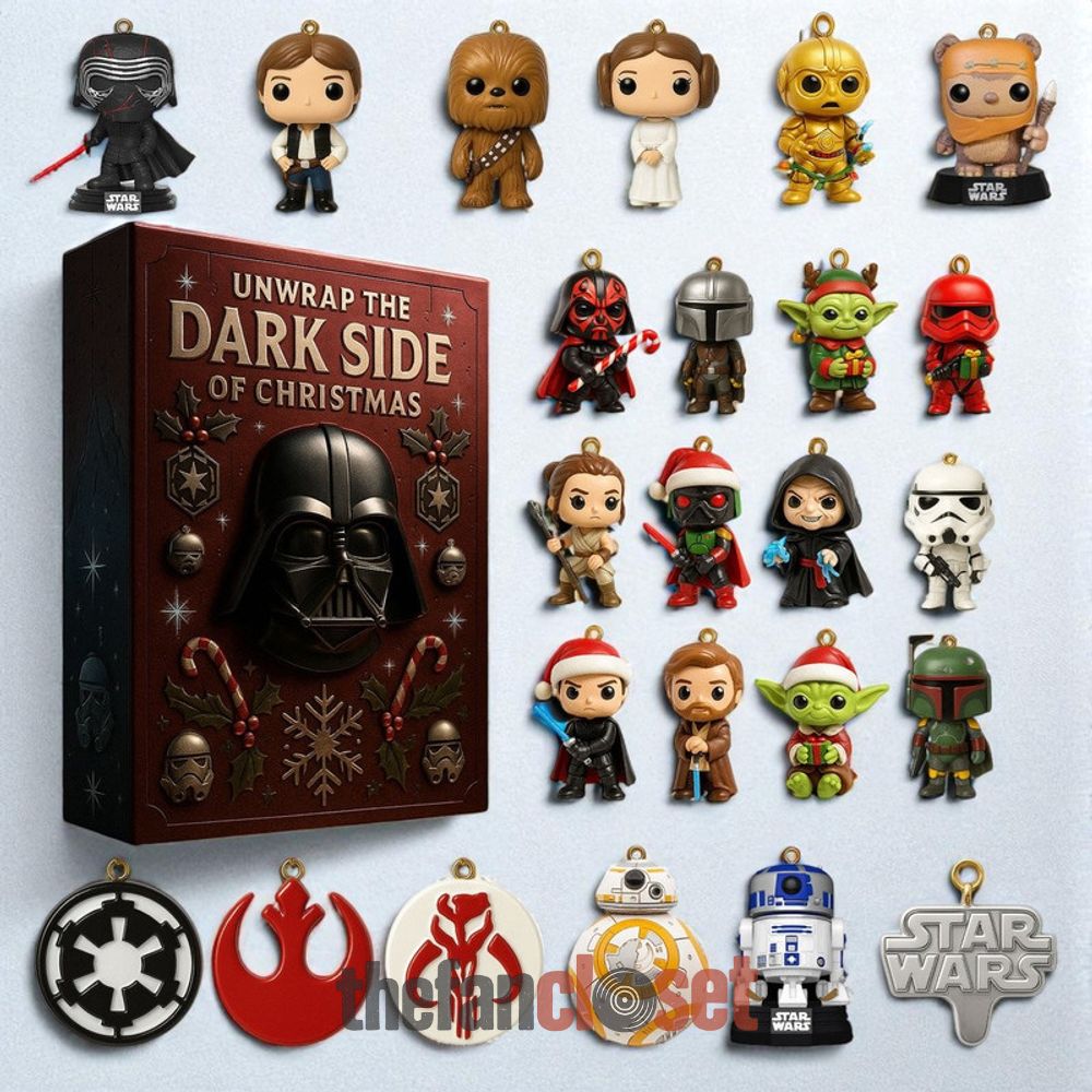 Star Wars Unwrap The Dark Side Of Christmas Advent Calendar 2025 Star Wars Unwrap The Dark Side Of Christmas Advent Calendar Acrylic Hanging Decor Box 2025