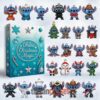 Stitch Ohana Christmas Magic Advent Calendar Acrylic Hanging Decor Box 2025
