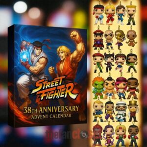 Street Fighter 38th Anniversary Advent Calendar Acrylic Hanging Decor Box 2025