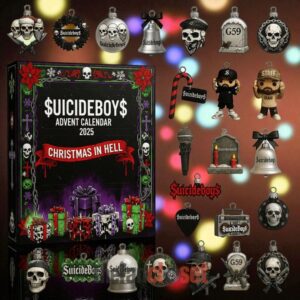 Suicideboys Christmas In Hell Advent Calendar Acrylic Hanging Decor Box 2025