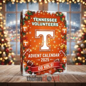 Tennessee Volunteers Go Vols Christmas 2025 Advent Calendar Acrylic Hanging Decor Box