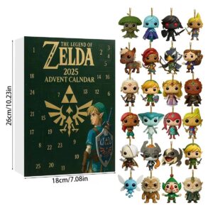 The Legend of Zelda Advent Calendar Acrylic Hanging Decor Box 24 Surprise Mini Figures