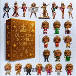 Tina Turner Queen Of Rock n Roll Noel Advent Calendar Acrylic Hanging Decor Box 2025