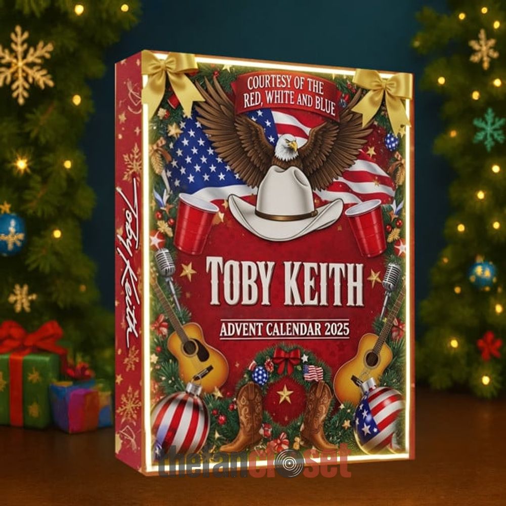 Toby Keith Christmas 2025 Advent Calendar Toby Keith Christmas 2025 Advent Calendar Acrylic Hanging Decor Box