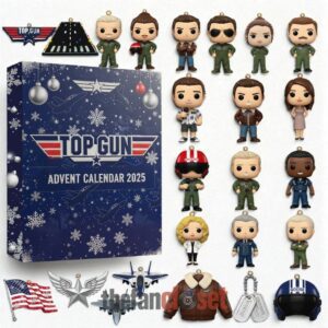 Top Gun Movie Happy Christmas 2025 Advent Calendar Acrylic Hanging Decor Box