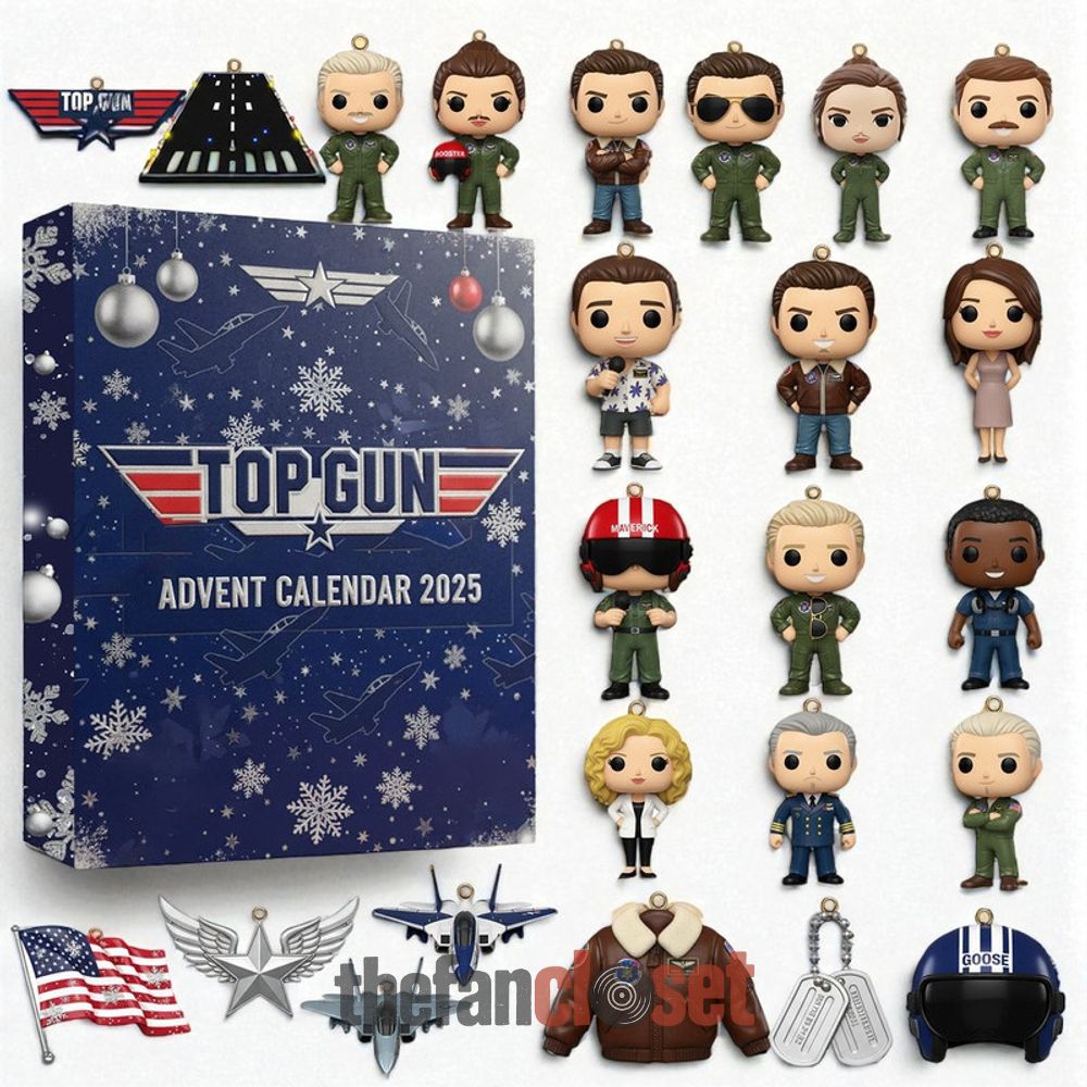 Top Gun Movie Happy Christmas 2025 Advent Calendar Top Gun Movie Happy Christmas 2025 Advent Calendar Acrylic Hanging Decor Box