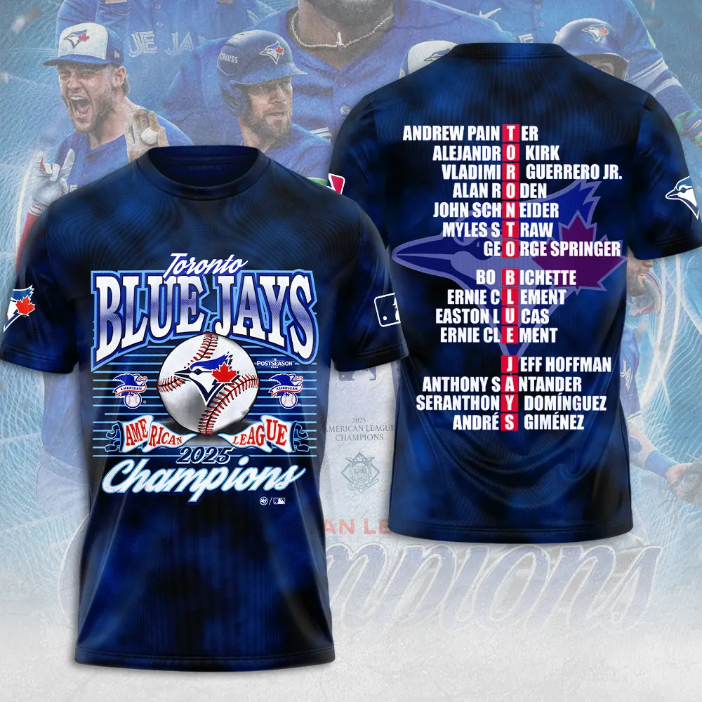 Toronto Blue Jays 2025 American League Champions Unisex Performance T-Shirt TRT1079