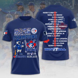 Toronto Blue Jays 2025 American League Champions Unisex Performance T-Shirt TRT1081