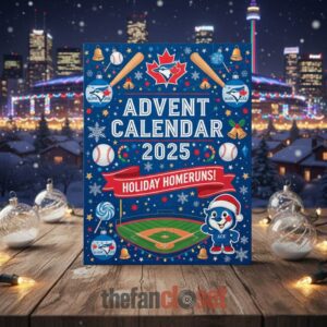 Toronto Blue Jays Holiday Homeruns Advent Calendar Acrylic Hanging Decor Box 2025