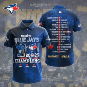 Toronto Blue Jays WinCraft 2025 American League Champions Polo Shirt TRT1096